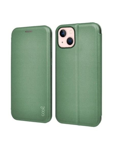 Funda libro soporte iPhone 13 Elegance verde