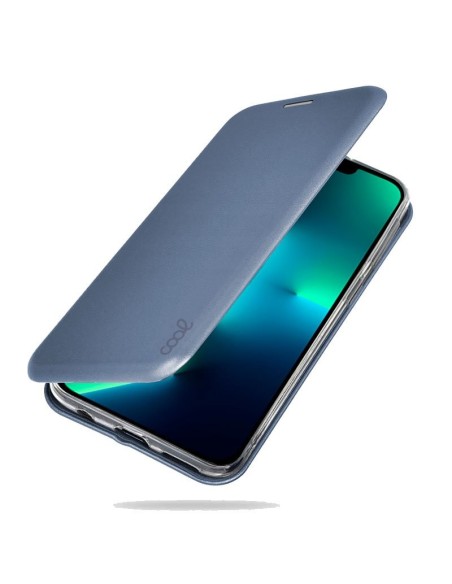 Funda libro soporte iPhone 13 Pro Elegance azul