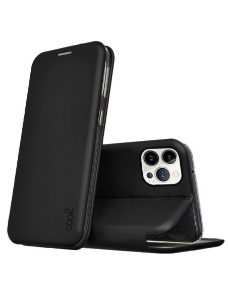 Funda libro soporte iPhone 13 Pro Elegance negra