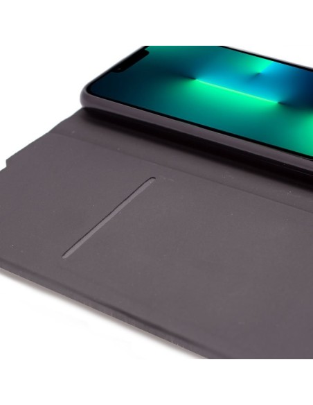 Funda libro soporte iPhone 13 Pro Elegance verde pistacho