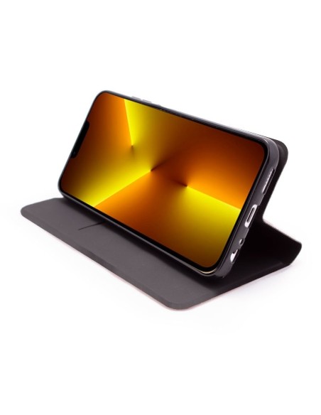 Funda libro soporte iPhone 13 Pro Max Elegance negra