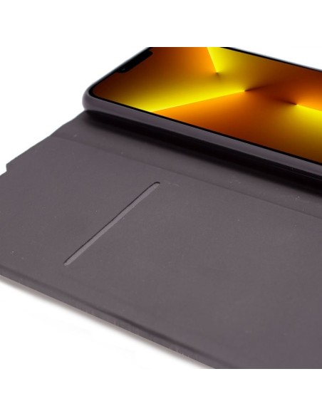 Funda libro soporte iPhone 13 Pro Max Elegance negra