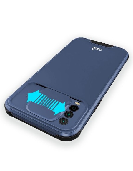 Carcasa TPU tapa cámara Xiaomi Redmi 9T reforzada azul marino