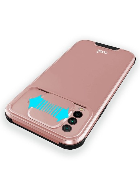 Carcasa TPU tapa cámara Xiaomi Redmi 9T reforzada rosa