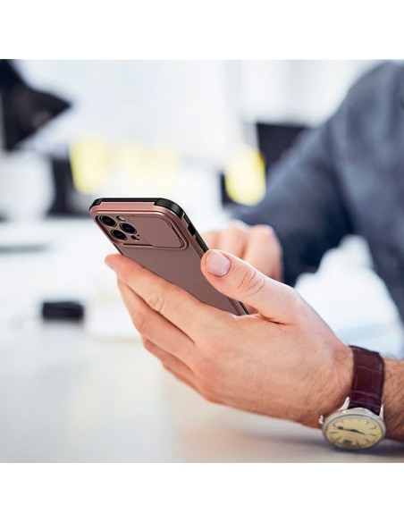 Carcasa TPU tapa cámara Xiaomi Redmi 9T reforzada rosa