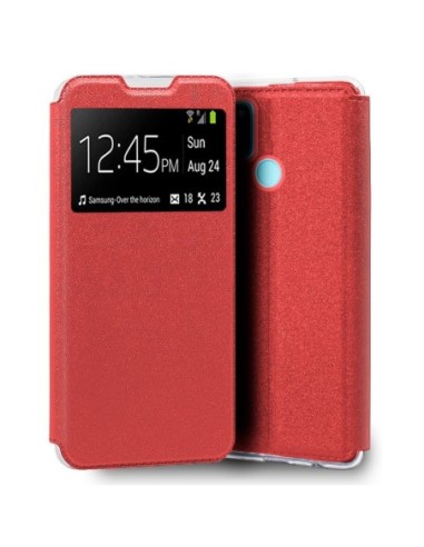 Funda libro soporte TPU Realme C21 roja