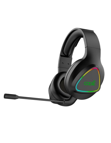 Auriculares inalámbricos estéreo de videojuego para PC / PS4 / PS5 / Xbox COOL Leopard 7.1 negros