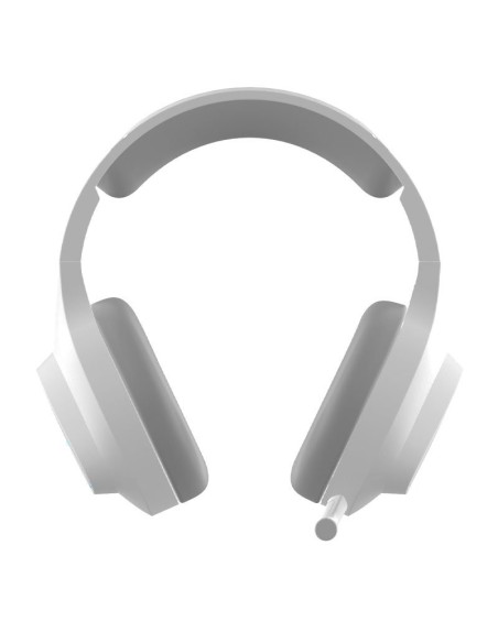 Auriculares inalámbricos estéreo de videojuego para PC / PS4 / PS5 / Xbox COOL Leopard 7.1 blancos