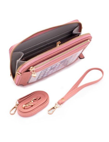 Bolso funda universal horizontal hasta 6,7 pulgadas COOL rosa