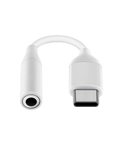 Adaptador conector tipo C digital a Jack 3,5 mm universal blanco