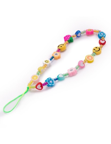 Colgante pulsera cuentas universal para smartphone diseño primavera