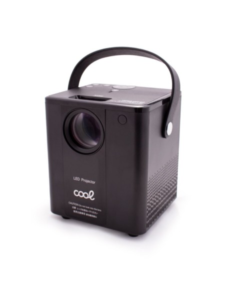 Proyector compacto COOL Rainbow 3000 lúmenes con altavoz integrado + HDMI/SD/USB + MiraCast y AirPlay (Negro)
