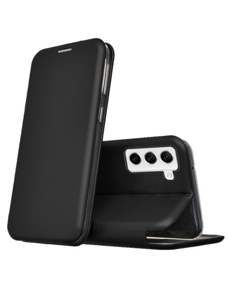 Funda libro soporte TPU Samsung G990B Galaxy S21 FE diseño Elegance negra