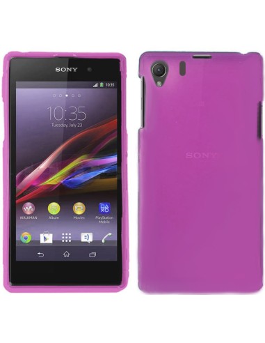 Funda gel TPU mate Sony Xperia Z1 rosa