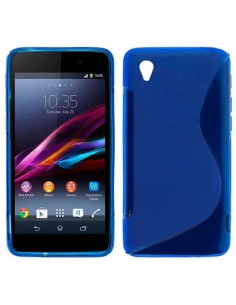 Funda gel TPU ola Sony Xperia Z1 azul 2