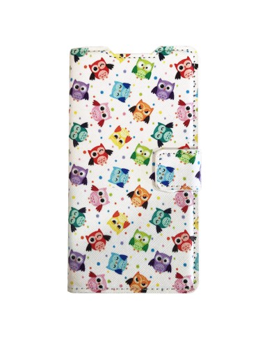 Funda libro soporte TPU Sony Xperia Z2 diseño Búhos
