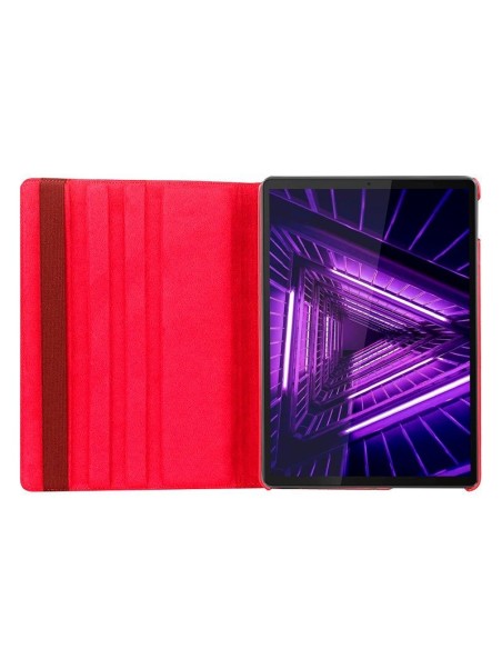 Funda soporte Lenovo Tab M10 Plus / FHD+ 2ª gen. polipiel roja 10,3 pulgadas