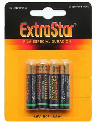 Paquete de 4 pilas Special Duration AAA LR03 1,5V
