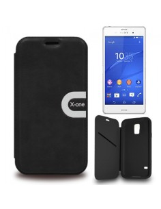 Funda libro soporte TPU Sony Xperia Z3 Sport negra