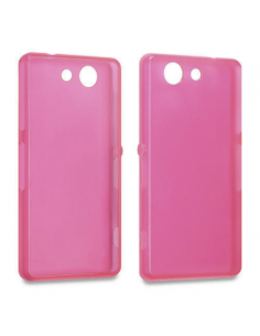 Funda gel TPU mate Sony Xperia Z3 Compact rosa 2