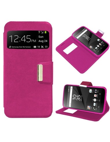Funda libro soporte TPU Sony Xperia Z5 Compact rosa