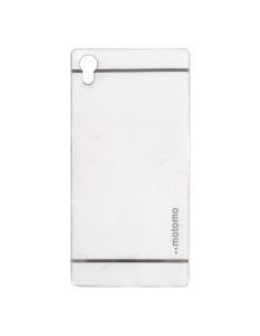 Carcasa TPU Motomo Sony Xperia Z5 blanca metalizada brillante