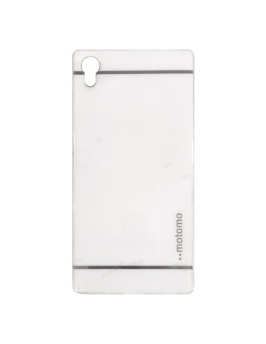 Carcasa TPU Motomo Sony Xperia Z5 blanca metalizada brillante