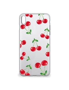 Carcasa TPU transparente Sony Xperia Z5 diseño 3D cerezas