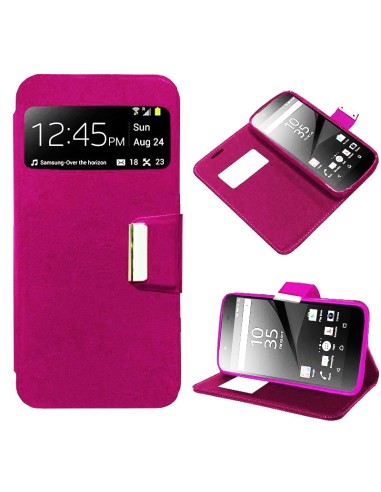 Funda libro soporte TPU Sony Xperia Z5 Premium rosa