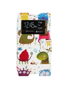 Funda libro soporte TPU Sony Xperia Z5 Premium diseño Muñecos colores