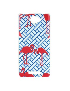 Carcasa TPU Sony Xperia L1 diseño 2 Flamencos