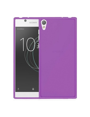 Funda gel TPU mate Sony Xperia L1 morada