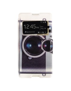 Funda libro soporte TPU Sony Xperia M5 diseño Cámara Retro 2