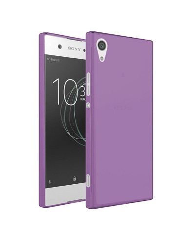 Funda gel TPU mate Sony Xperia XA1 morada