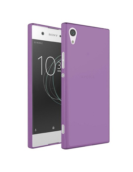 Funda gel TPU mate Sony Xperia XA1 morada