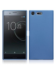 Funda gel TPU fino Sony Xperia XZ Premium translúcida azul 2