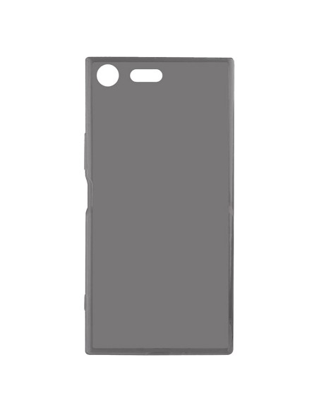 Funda gel TPU fino Sony Xperia XZ Premium translúcida gris humo