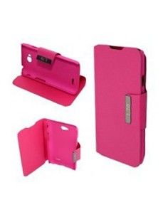 Funda libro soporte LG L90 rosa