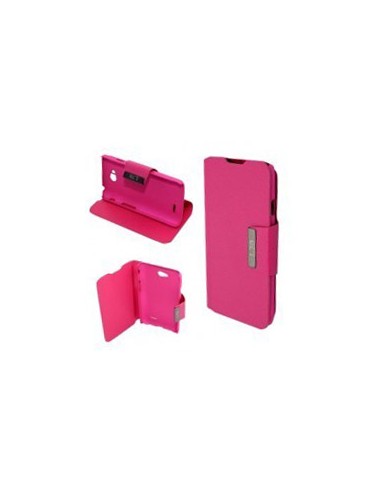 Funda libro soporte LG L90 rosa