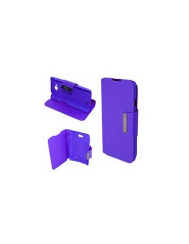 Funda libro soporte LG L90 morada