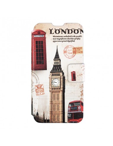 Funda libro soporte cartera LG L90 diseño London Big Ben Bus