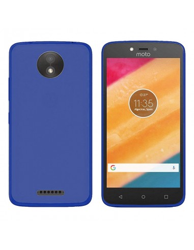 Funda TPU gel Motorola Moto C azul