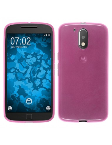 Funda gel TPU mate Motorola Moto G4 / G4 Plus rosa