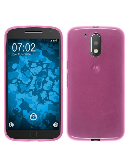 Funda gel TPU mate Motorola Moto G4 / G4 Plus rosa