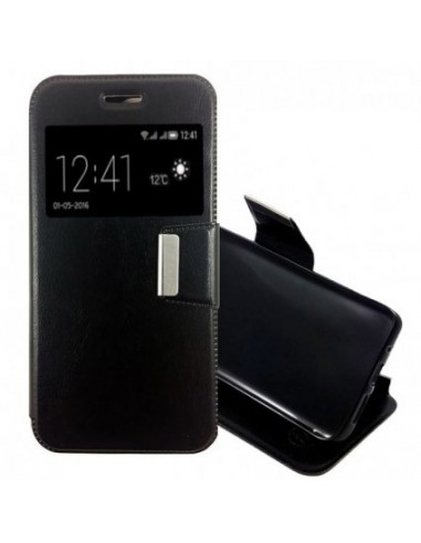 Funda libro soporte TPU Motorola Moto G4 Play negra