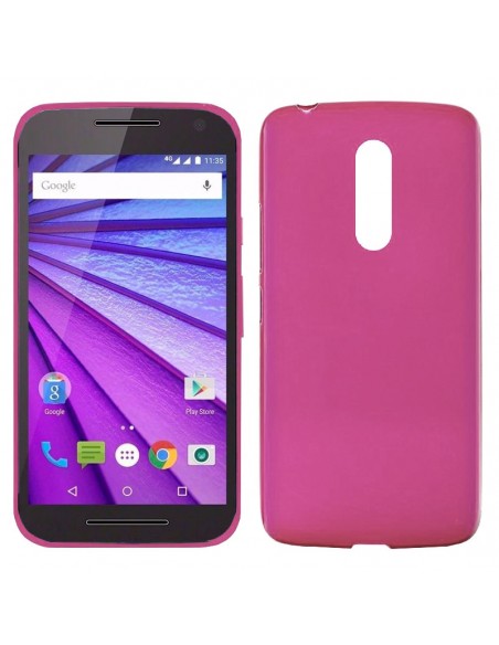 Funda gel TPU Motorola Moto G 3ª Generación rosa