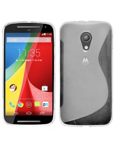 Funda gel TPU ola Motorola Moto G 2ª Generación (2014) transparente