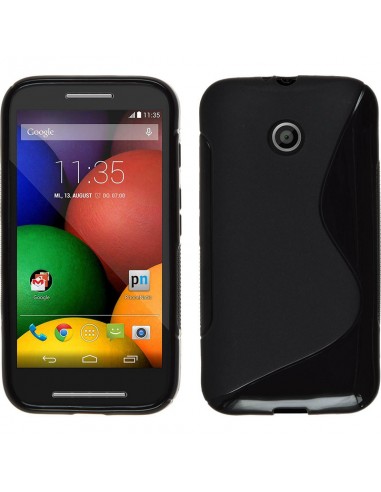 Funda gel TPU ola Motorola Moto E negra
