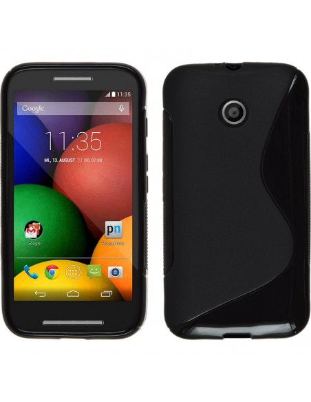 Funda gel TPU ola Motorola Moto E negra