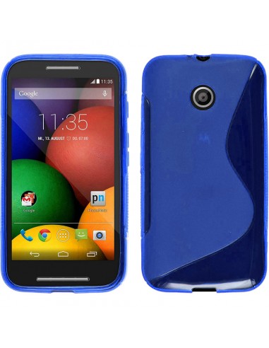 Funda gel TPU ola Motorola Moto E azul